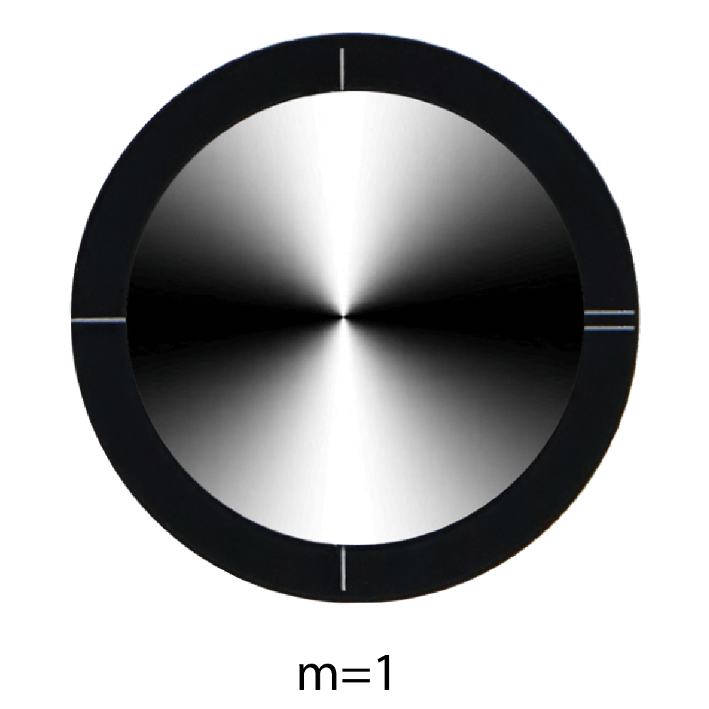 渦旋波片，m=1