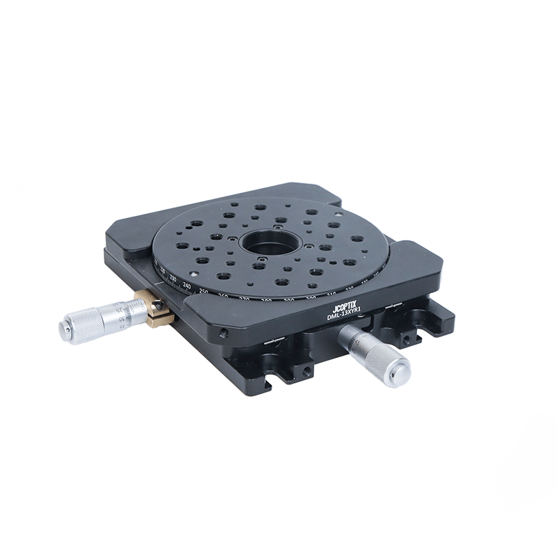 XY軸位移臺，可旋轉，中間SM1通孔